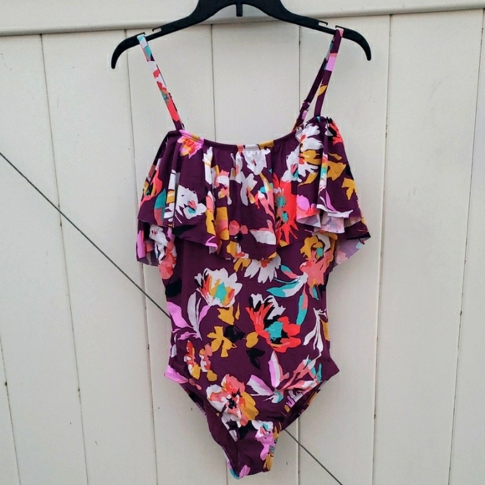 Sea Angel Floral Swimsuit with Ruffles
